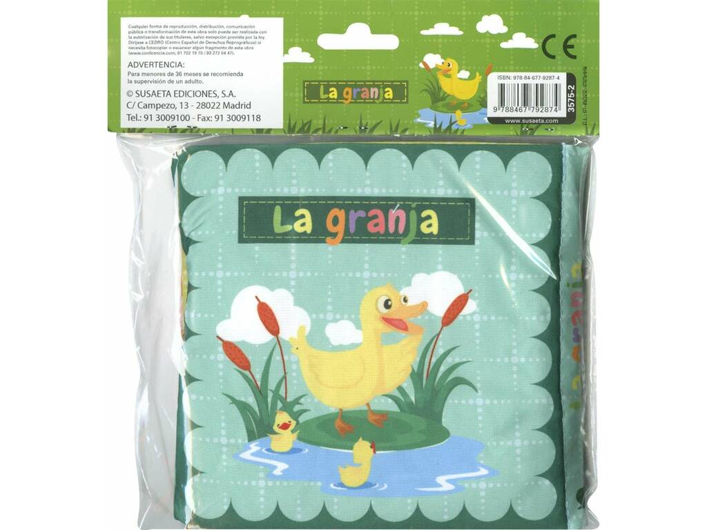 Livre en tissu Colitas La Granja Susaeta S3575002