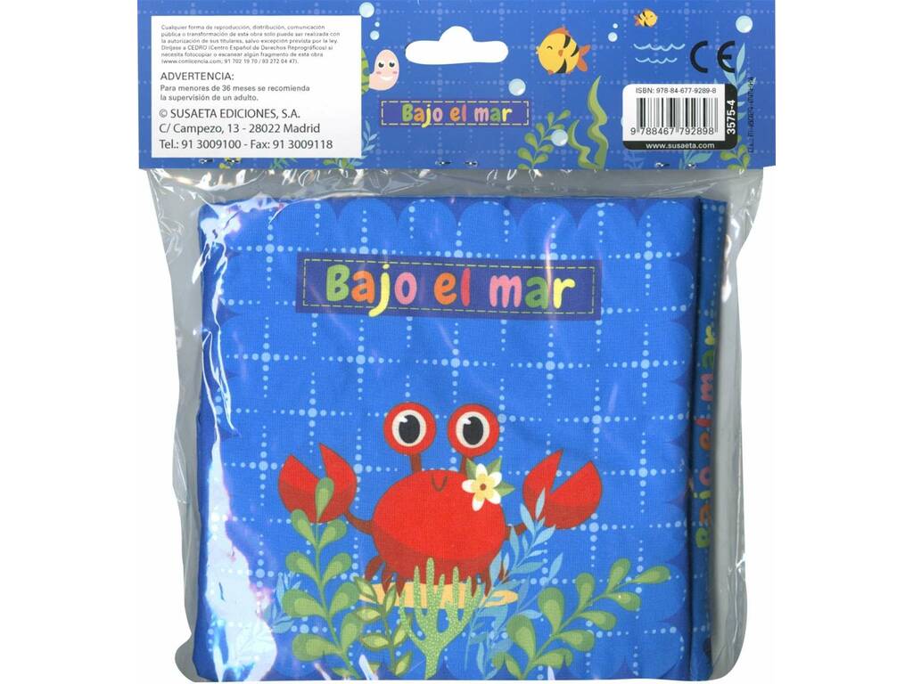 Livre en tissu Colitas Under the Sea Susaeta S3575004