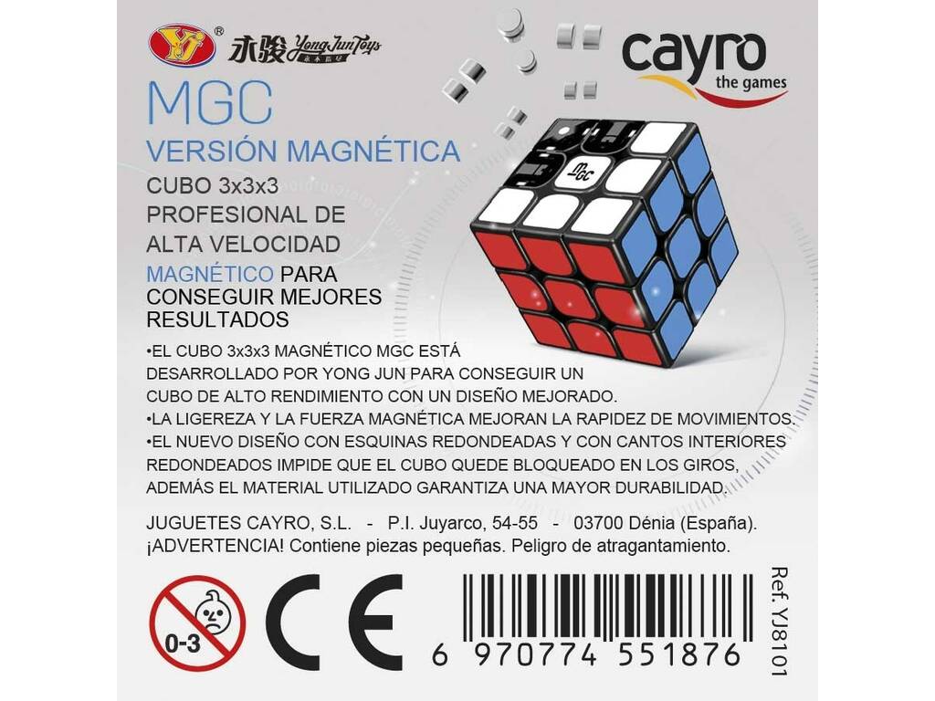 Cubo Mágico 3X3 Profesional Cayro YJ8101