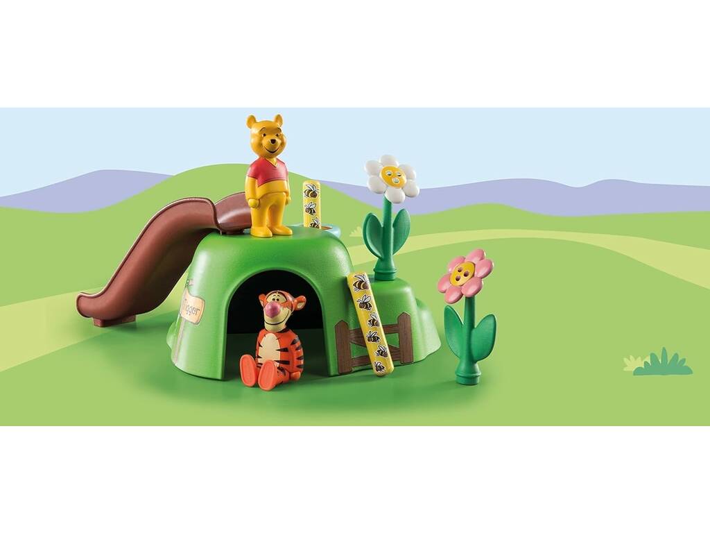 Playmobil 1,2,3 Disney Winnie The Pooh e Tigger Jardim de Abelhas de Playmobil 71317