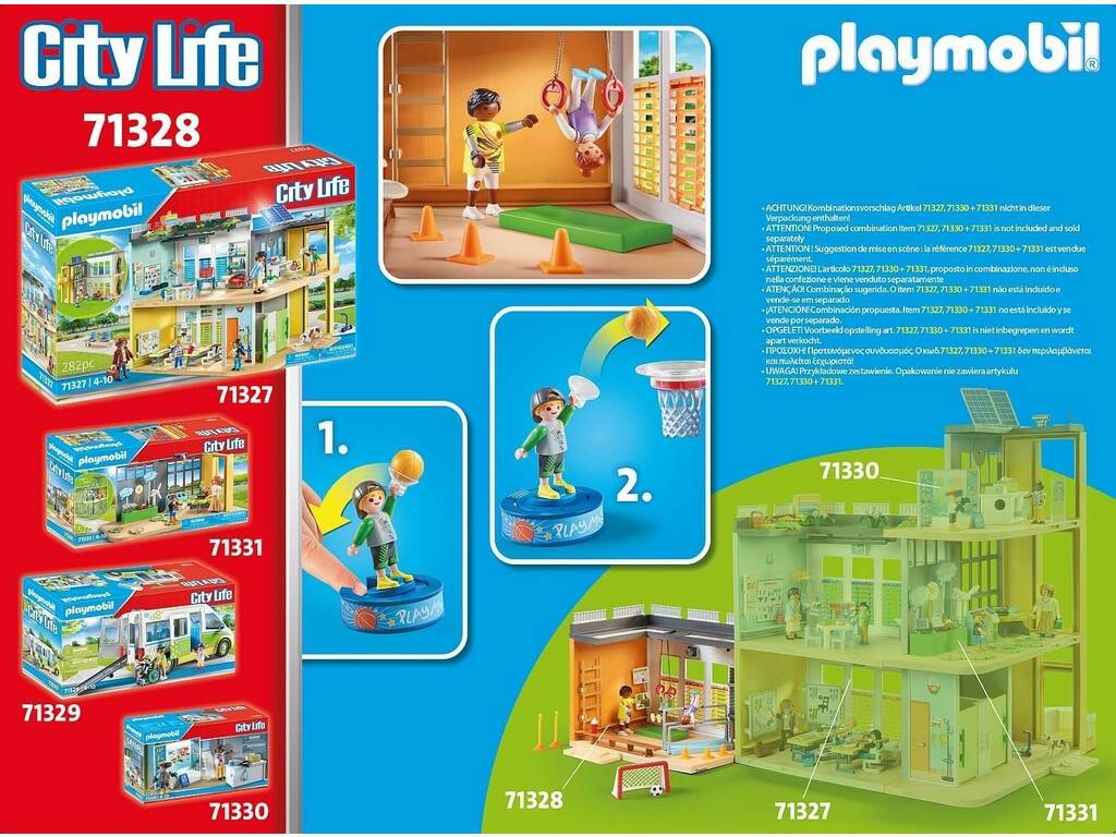 Playmobil City Life Academia Extensão de Playmobil 71328