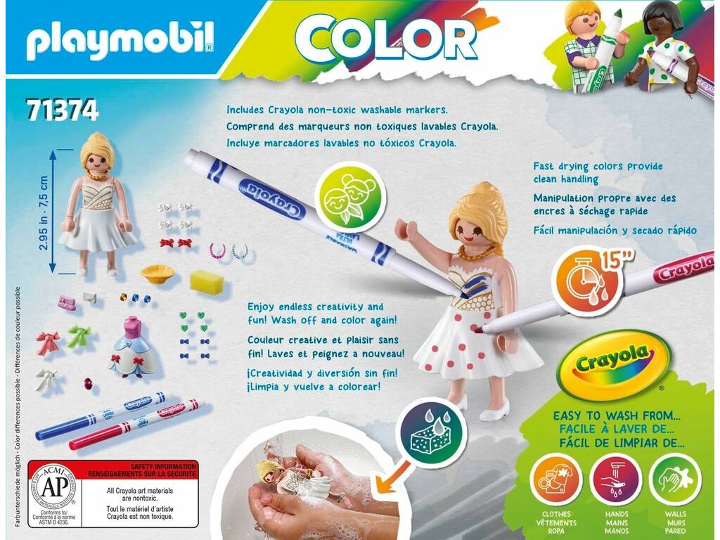 Playmobil Designer de mode couleur 71374
