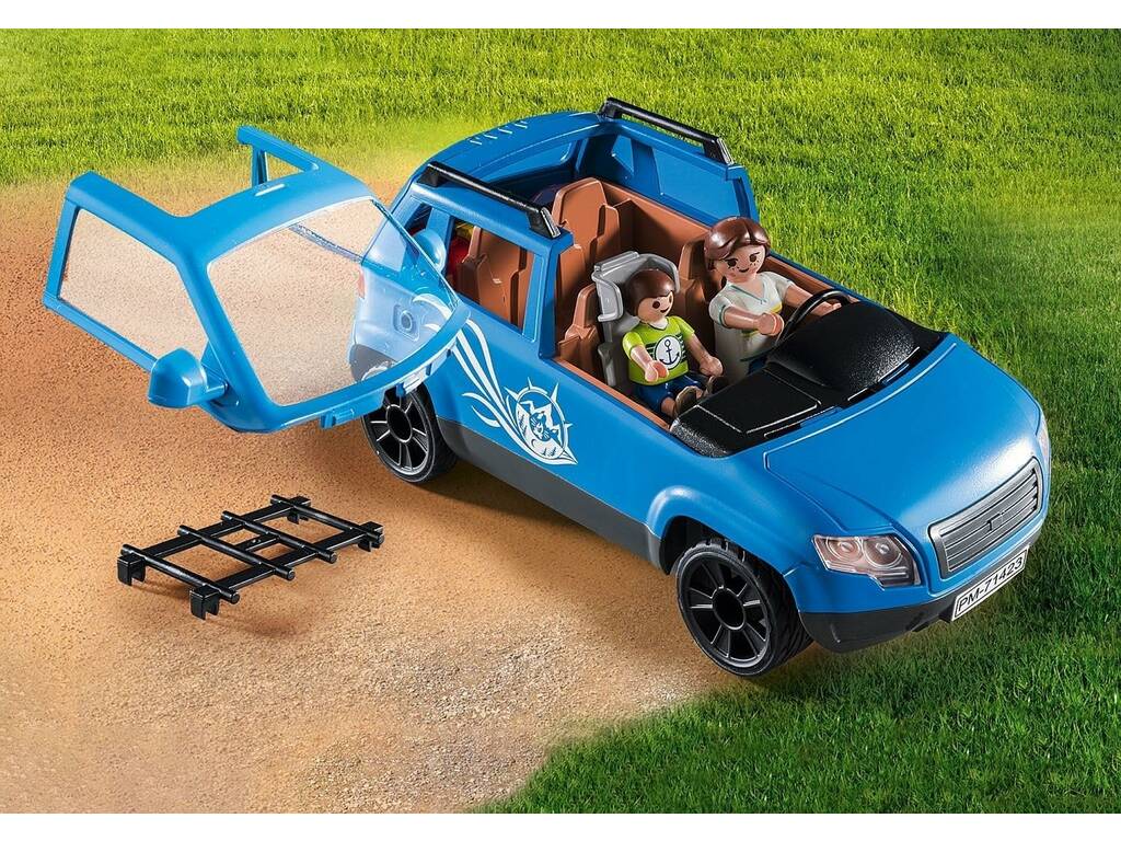 Acheter Playmobil Family Fun Caravan avec voiture 71423 - Juguetilandia
