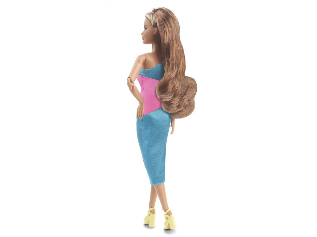 Barbie Signature Looks Bambola Barbie Vestito lungo Mattel HJW82