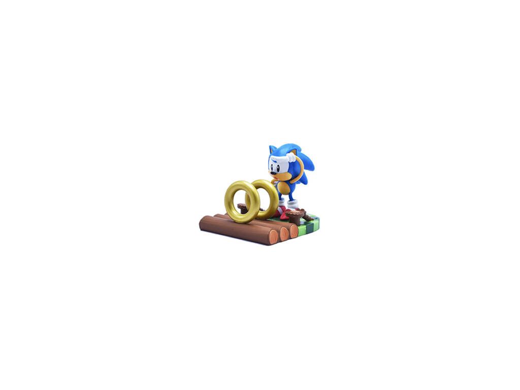 Sonic Figura 8 cm. com Diorama Bizak 64344123