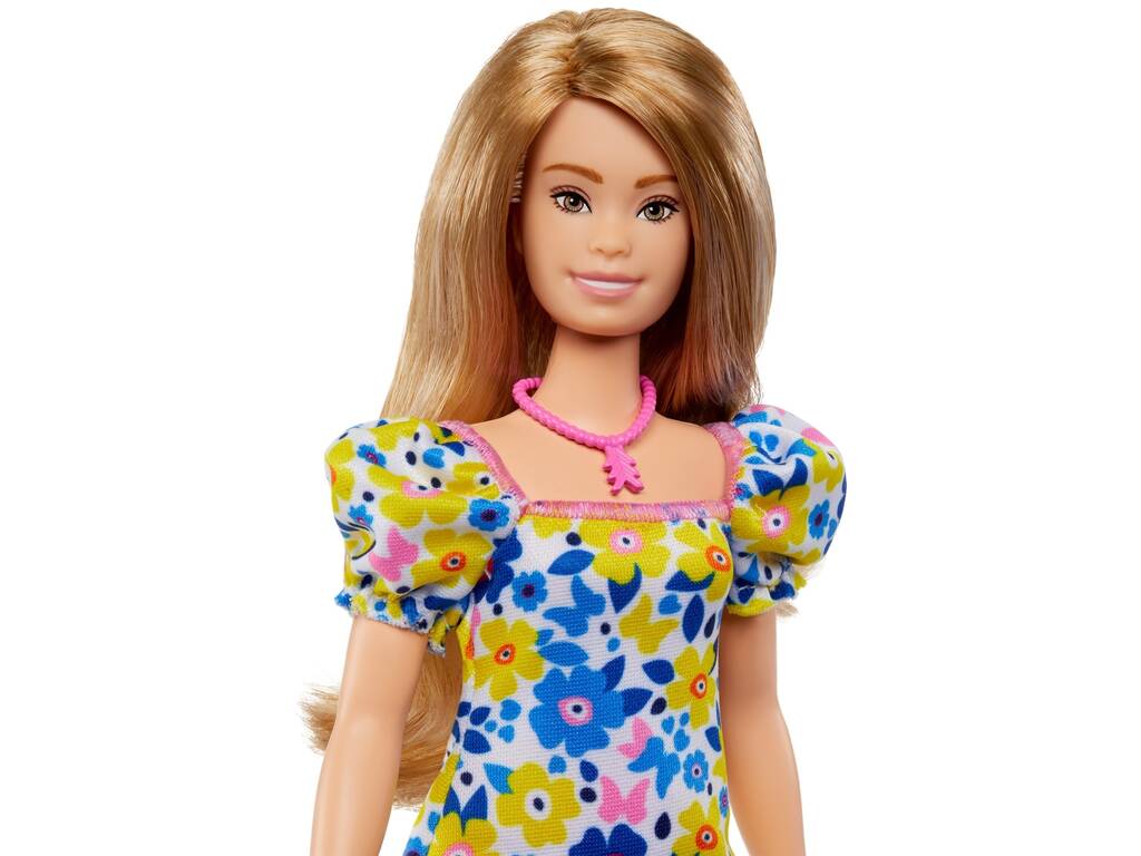 Barbie Fashionista Puppenkleid Blumen Down-Syndrom Mattel HJT05