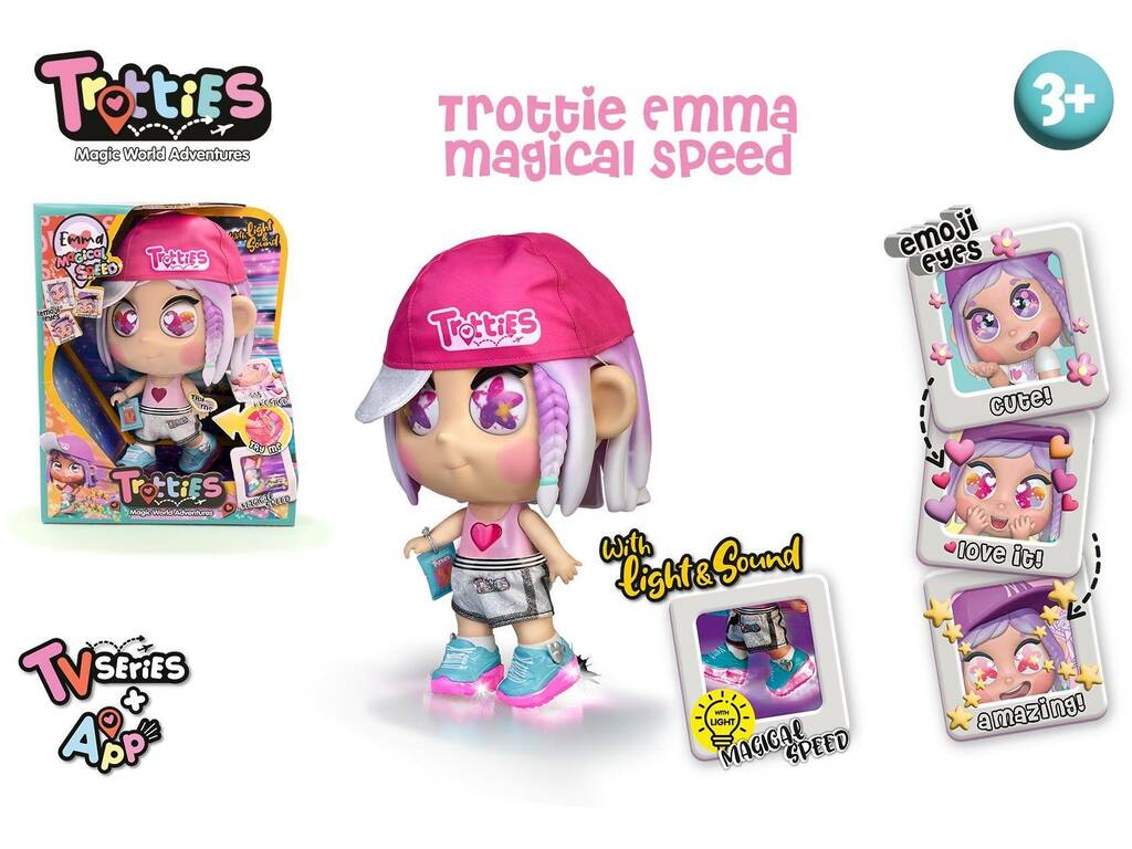 Trotties Emma Puppe Magic Lights Famosa TFT11000