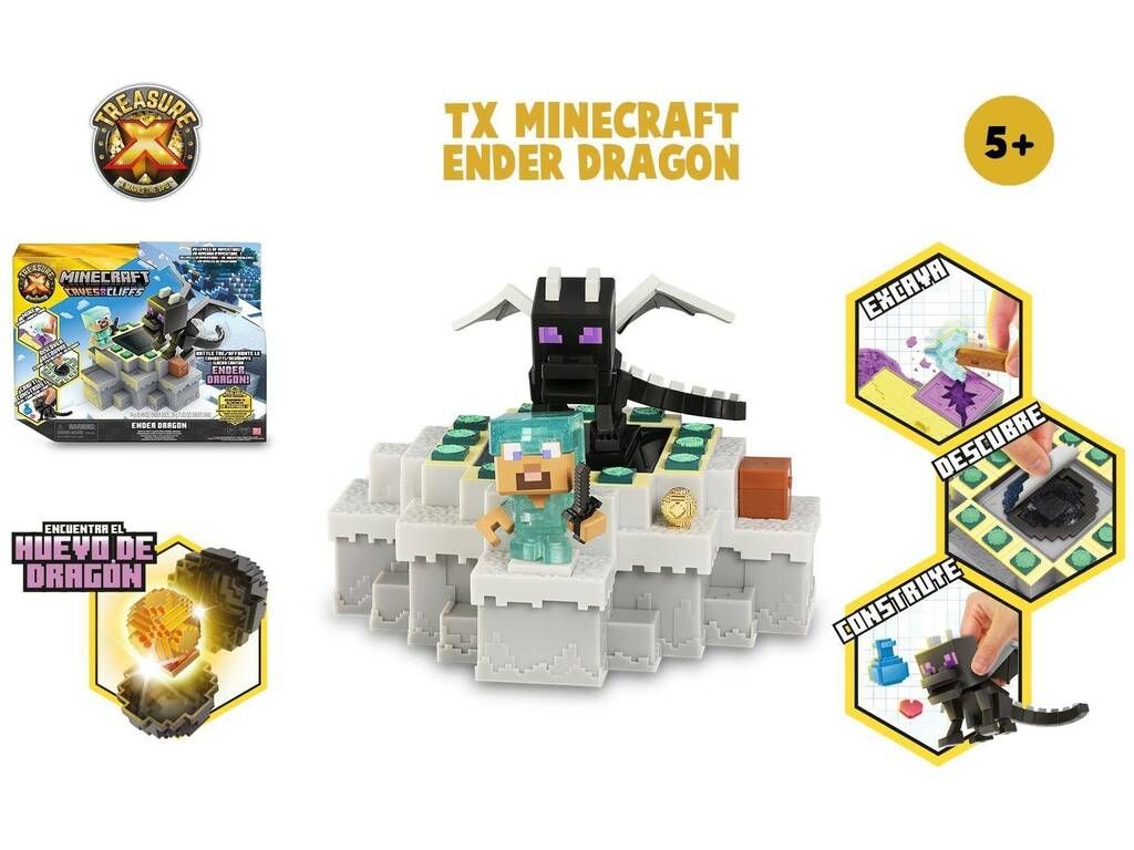 Treasure X Minecraft Ender Dragon Famosa TRR58110
