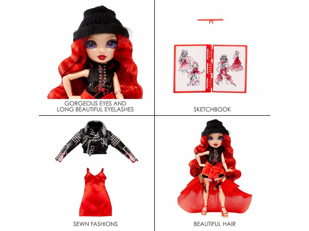 Arc-en-ciel Haute Fantastic Fashion Ruby Doll MGA 587323