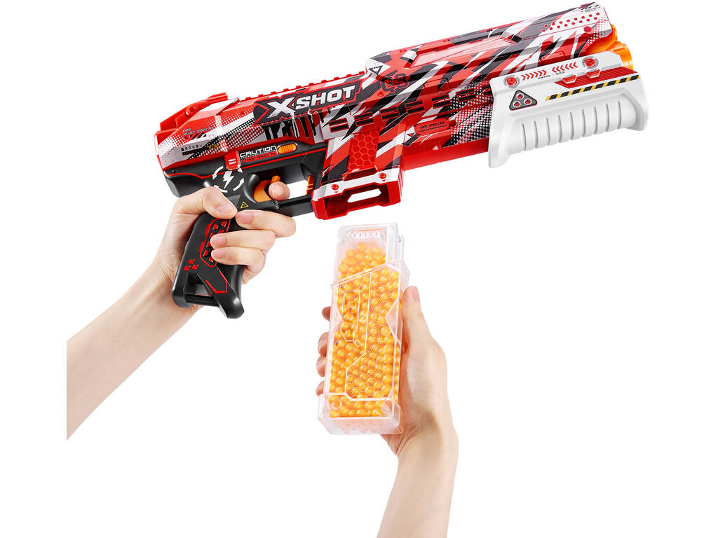 Zuru Pistola X-Shot Hypergel Medium Blaster Electrica 10.000 Bolas De Gel  42x19x5 cm Rojo