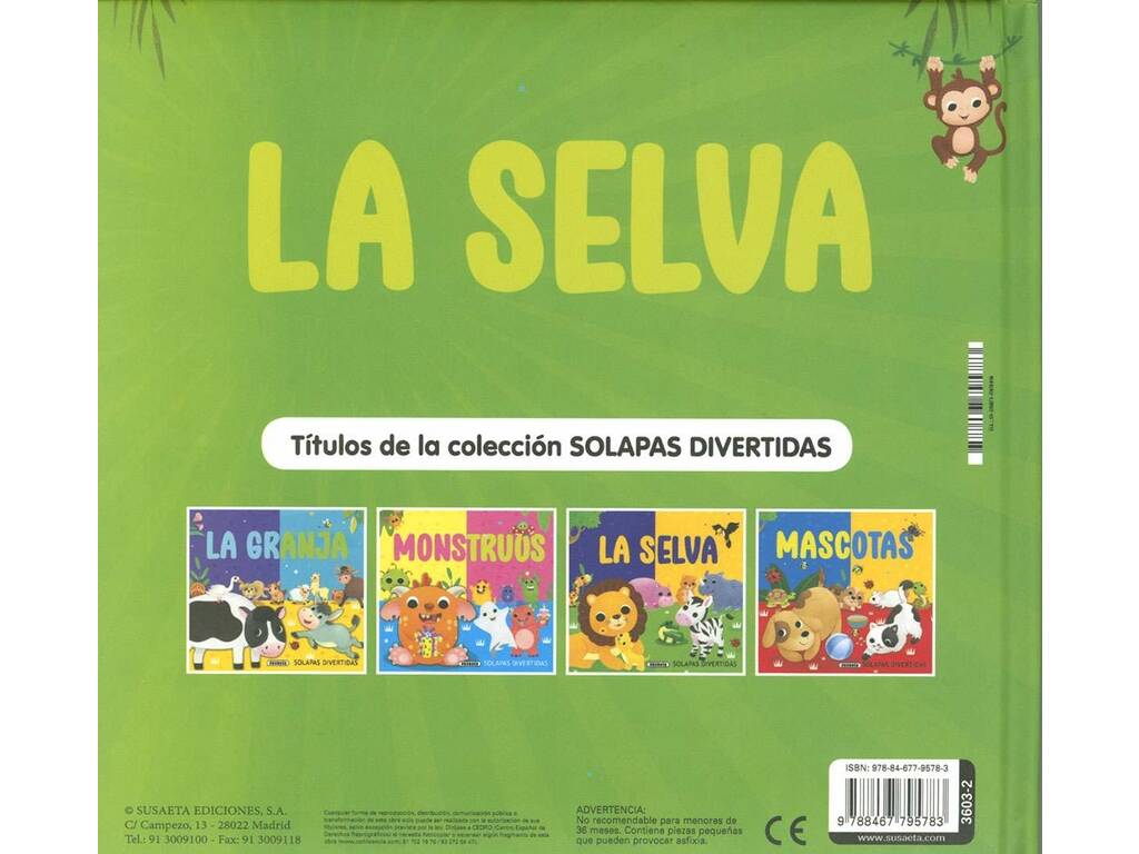 Solapas Divertidas La Selva Susaeta S3603002