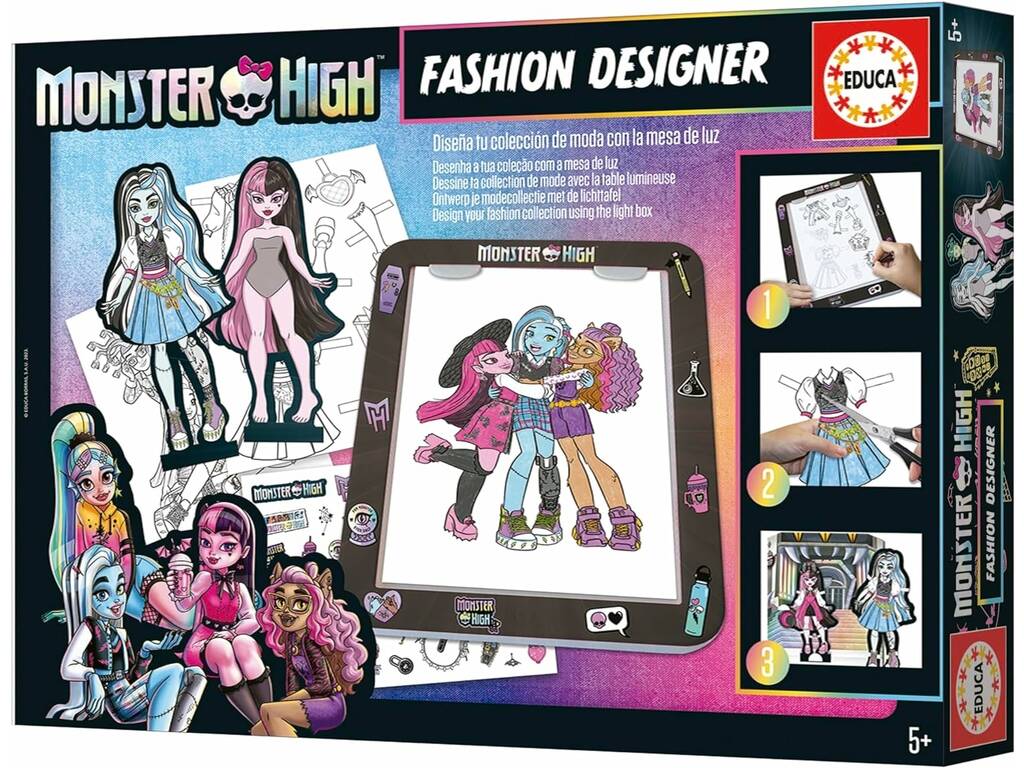 Tavolo luminoso Monster High Educa 19826