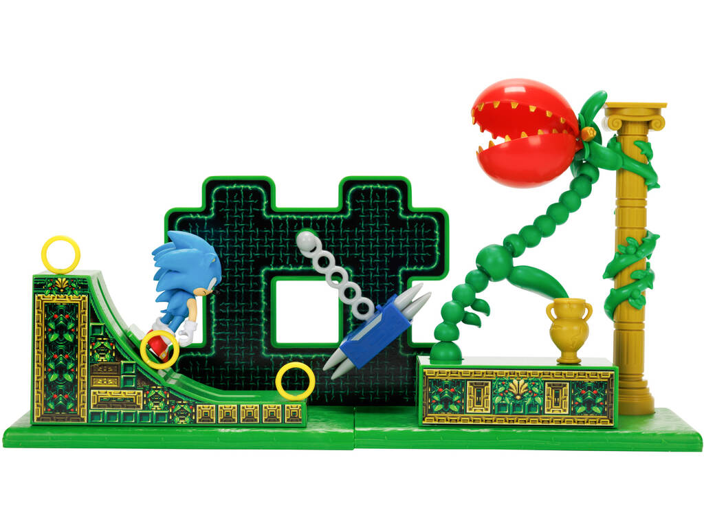 Sonic Playset com Figura 6 cm Jakks 418874