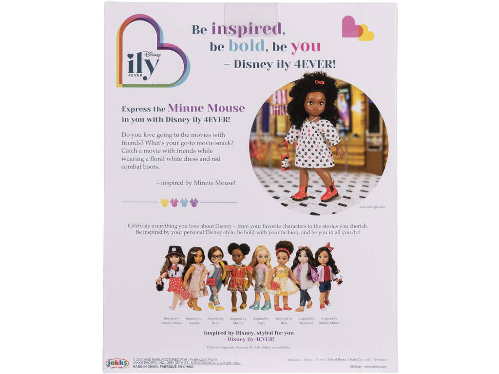 Disney Ily 4Ever Outfit inspiriert von Minnie Mouse für 45 cm Puppe. Jakks 226501