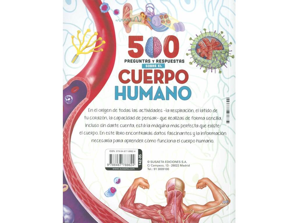 500 Preguntas y Respuestas Sobre el Cuerpo Humano Susaeta S0142005