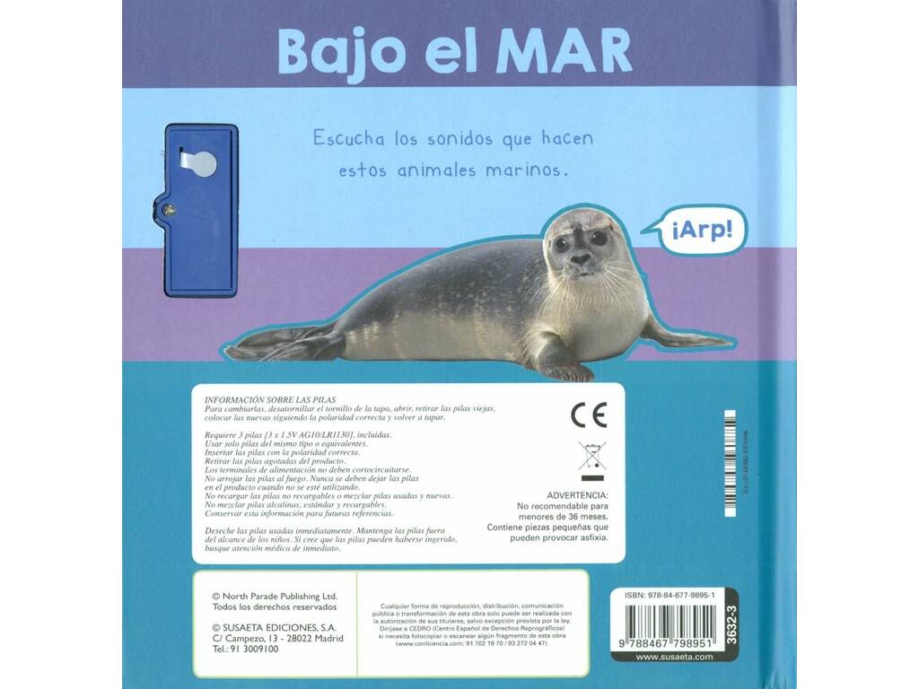 Livre Les voix des animaux sous la mer Susaeta S3632003