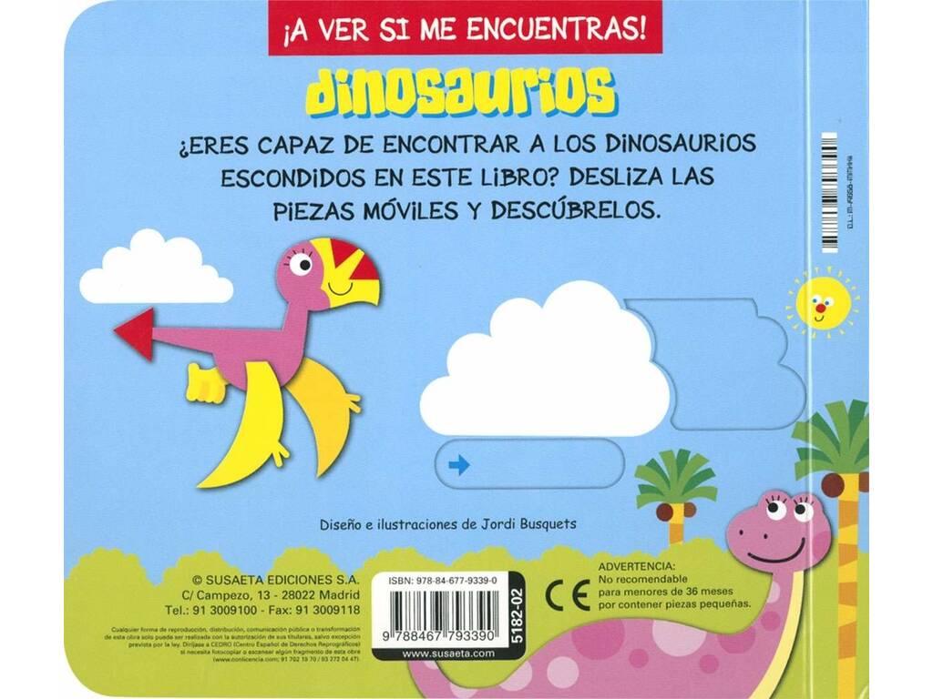 Vamos Ver se Me Encontras! Dinossauros de Susaeta S5182002