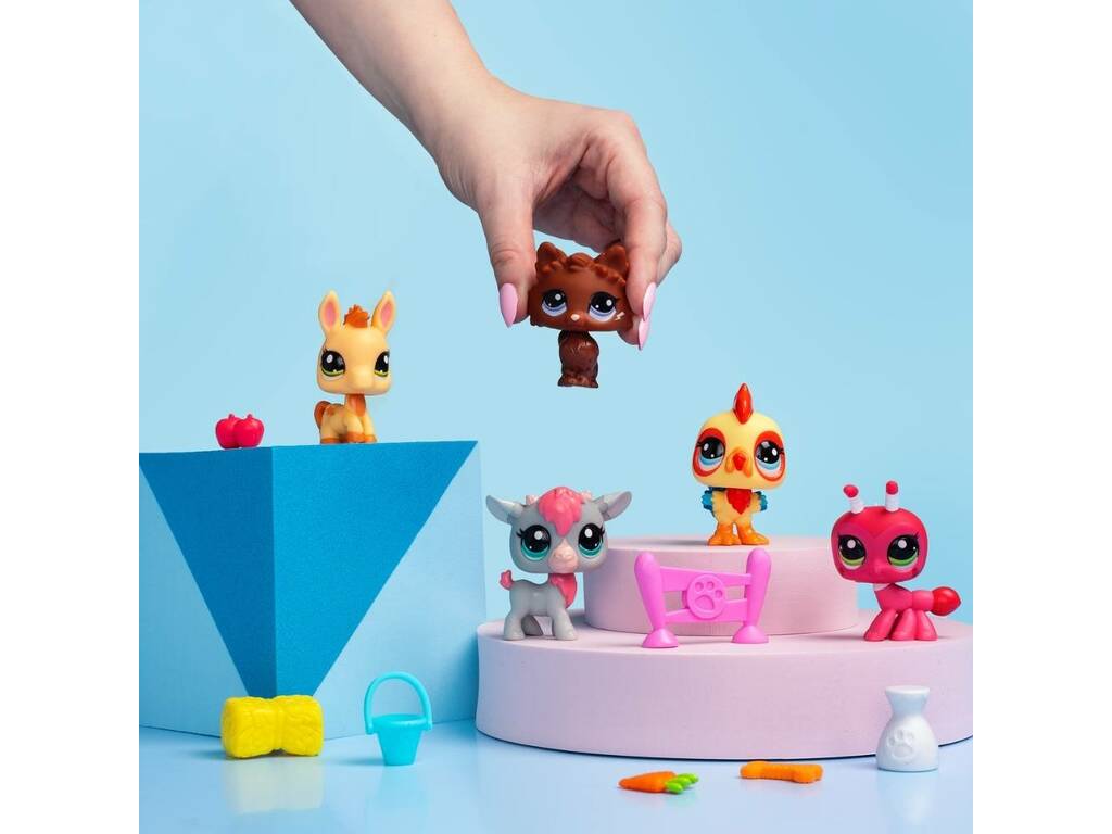 Kit de collection Littlest Pet Shop avec 5 animaux et accessoires Bandai BF00579