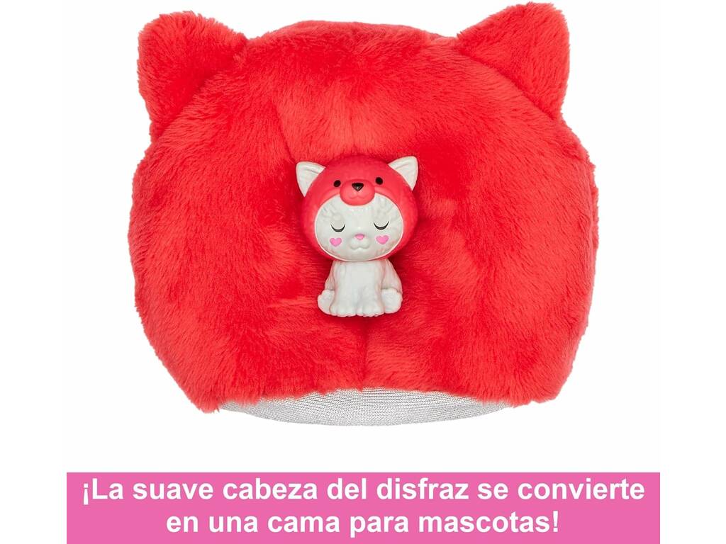 Barbie Cutie Reveal Serie Costumi da gattino panda rosso di Mattel HRK23