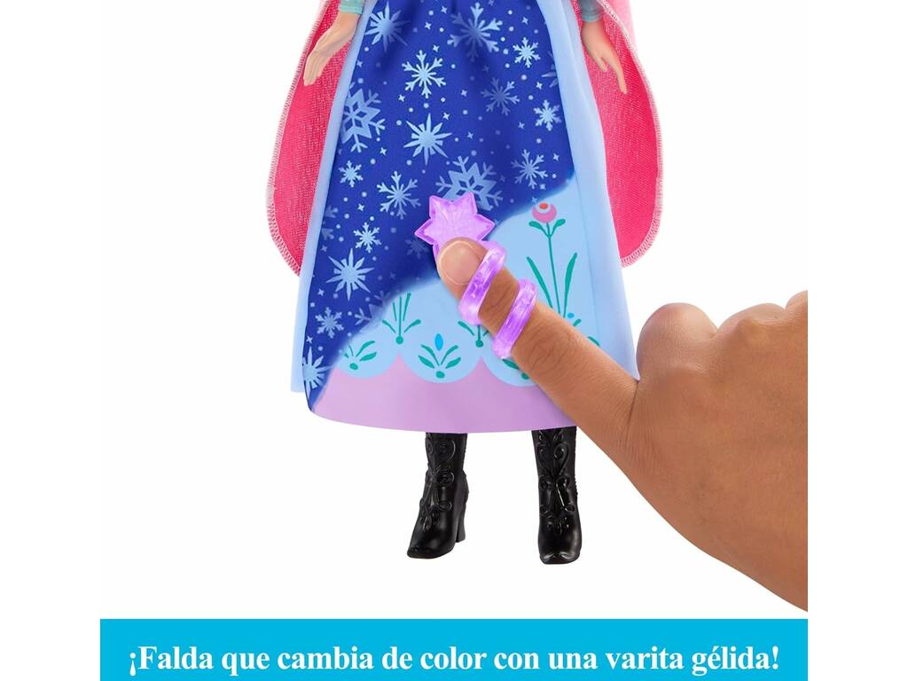 Bambola Frozen Anna Gonna Magica Mattel HTG24