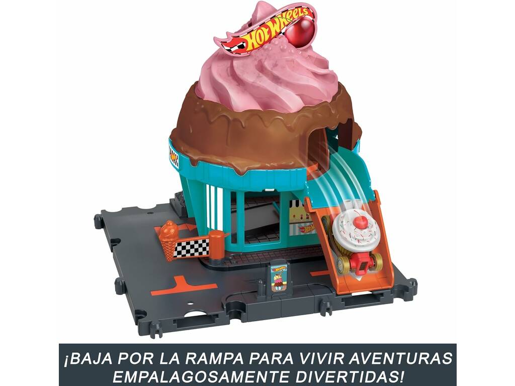 Hot Wheels City Let's Race Ice Cream Parlour Mattel HTN77