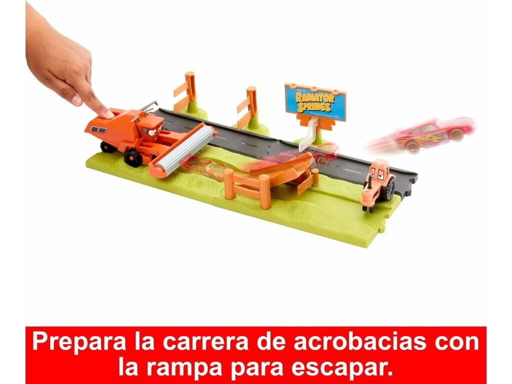 Cars Pista Macchine da Fuga di Frank Mattel HRX48