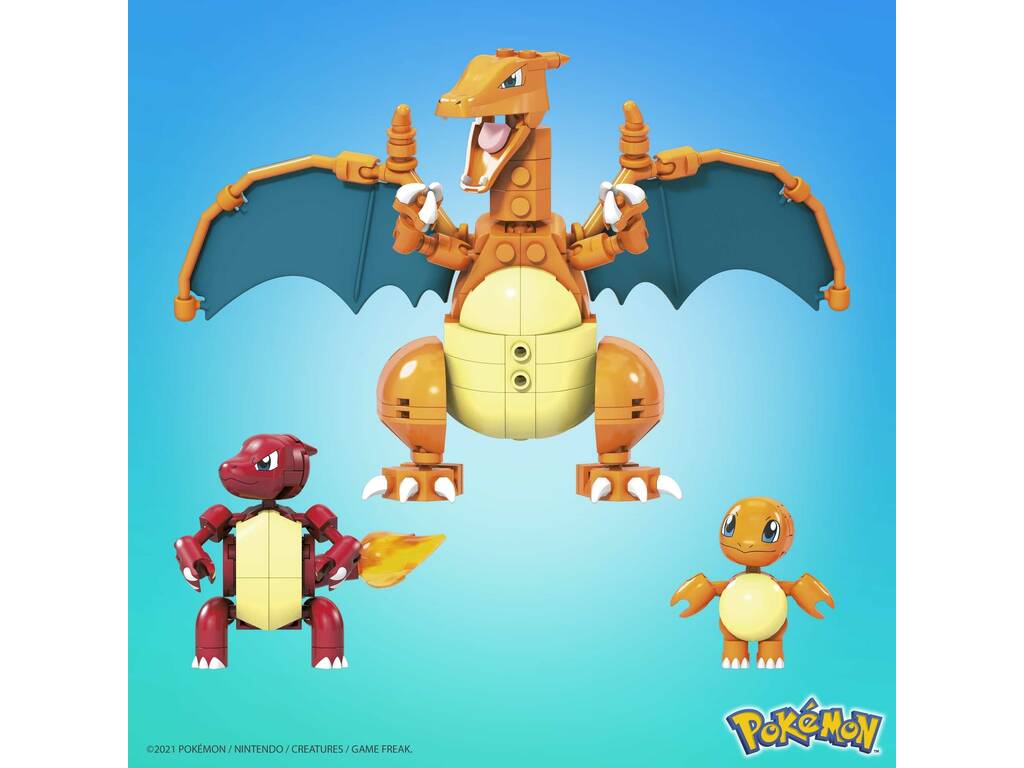 Pokémon Mega Construx Set de Evoluções de Charmander Mattel HFG06
