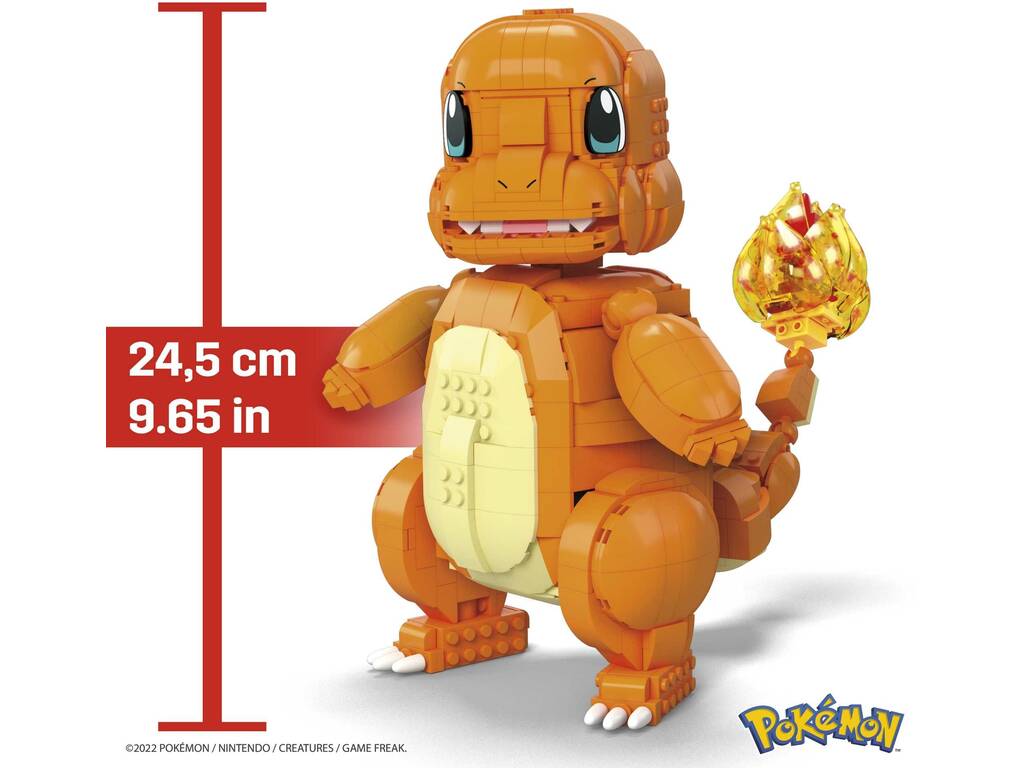 Pokémon Mega Figura Charmander Jumbo Mattel HHL13