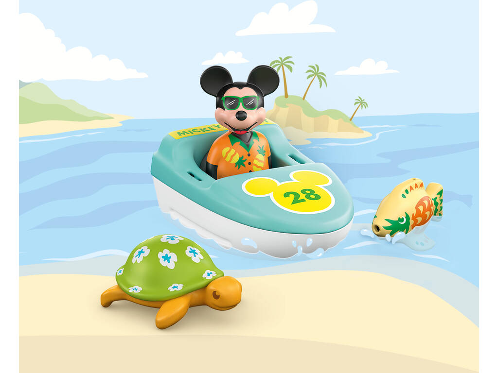 Playmobil 1.2.3 Disney Viaje en Bote con Mickey 71417