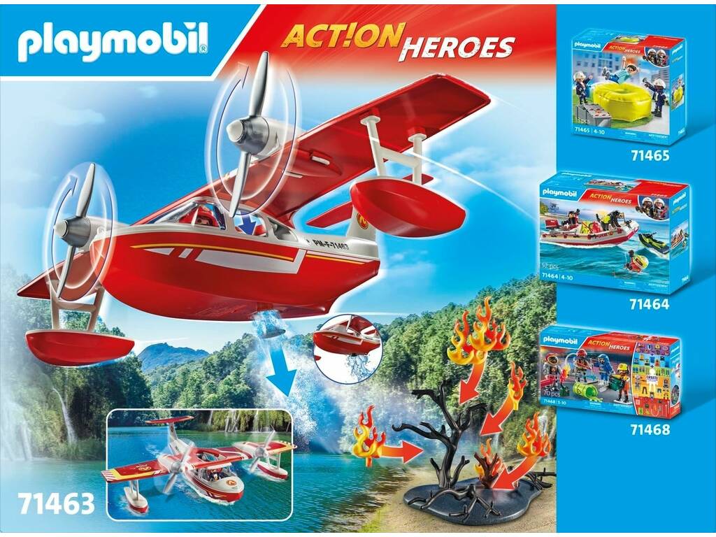 Playmobil Action Heroes Hidroavião dos Bombeiros 71463