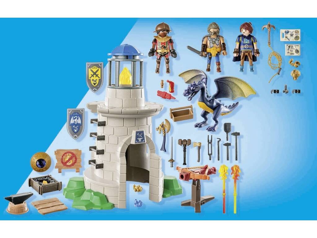 Playmobil Novelmore Ritterturm mit Schmied und Drache 71483