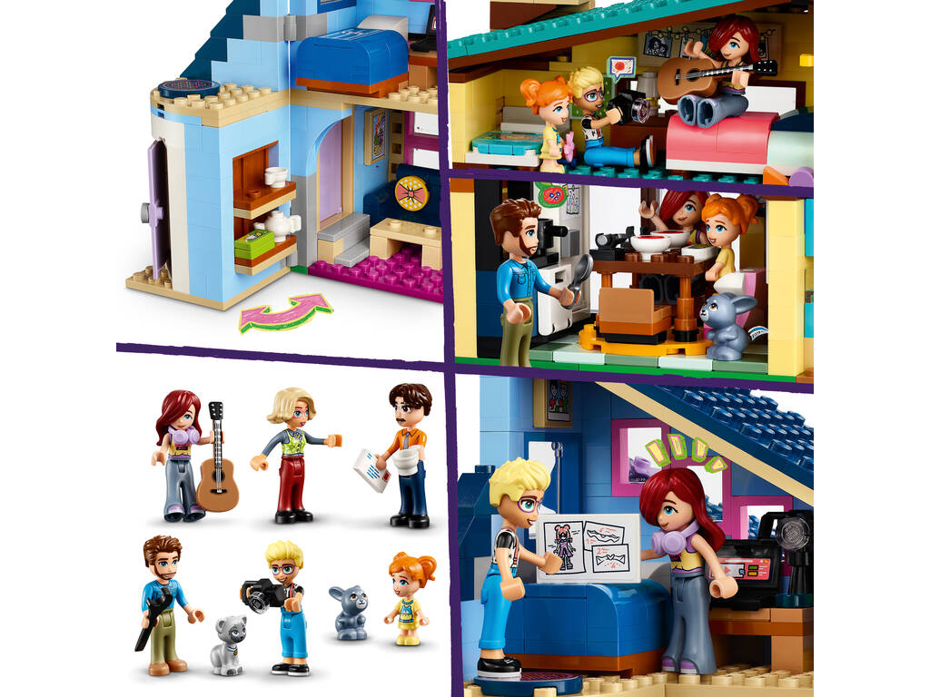 Lego Friends Casas Familiares de Olly e Paisley 42620