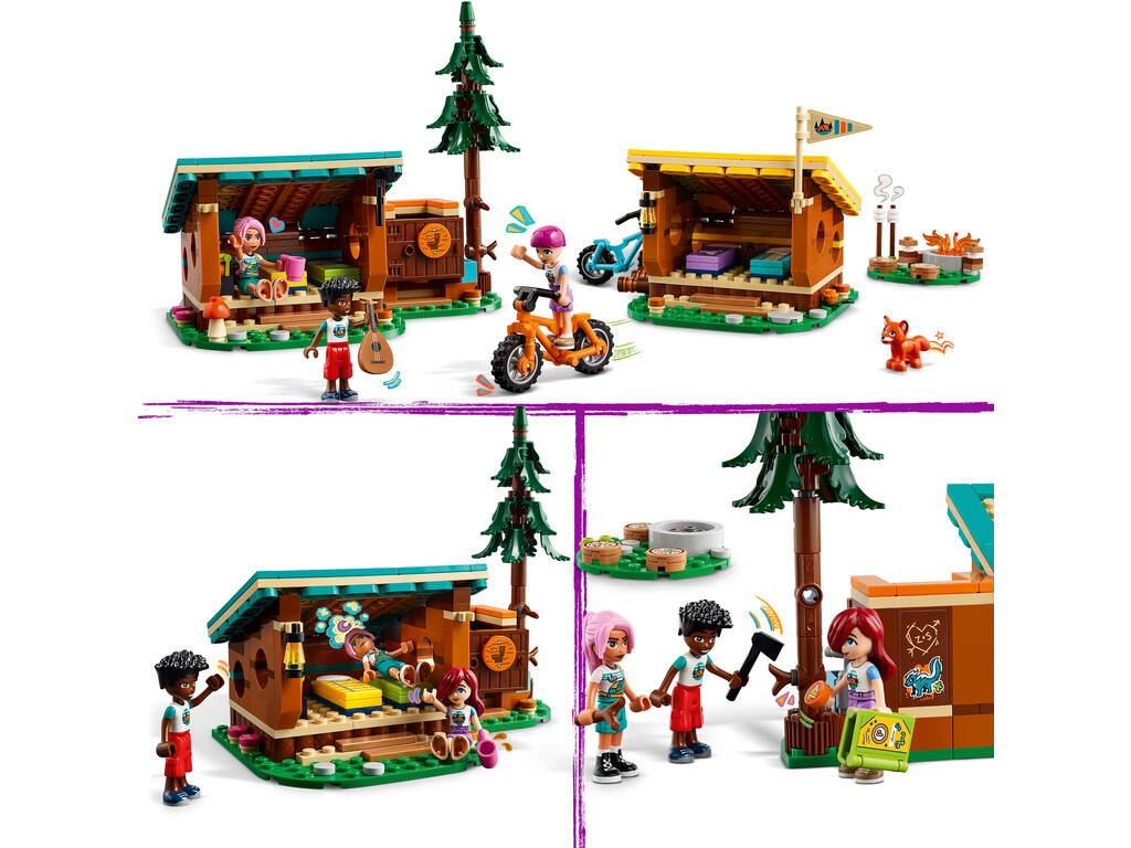 Lego Friends Campamento de Aventura: Cabañas Confortables 42624