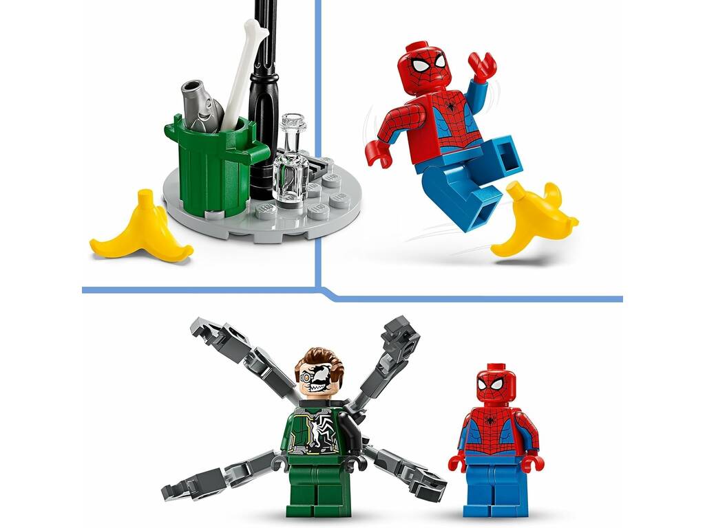Lego Marvel Spiderman Inseguimento in moto Spiderman VS Doc Ock 76275