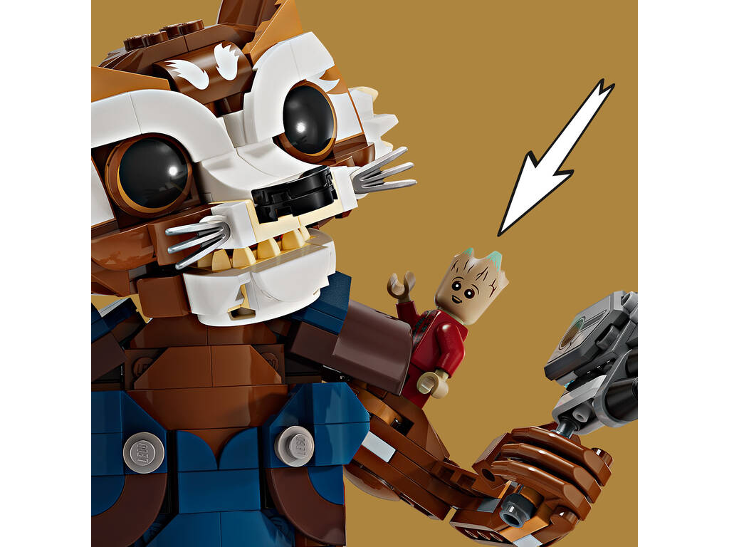 Lego Marvel Rocket e Baby Groot 76282