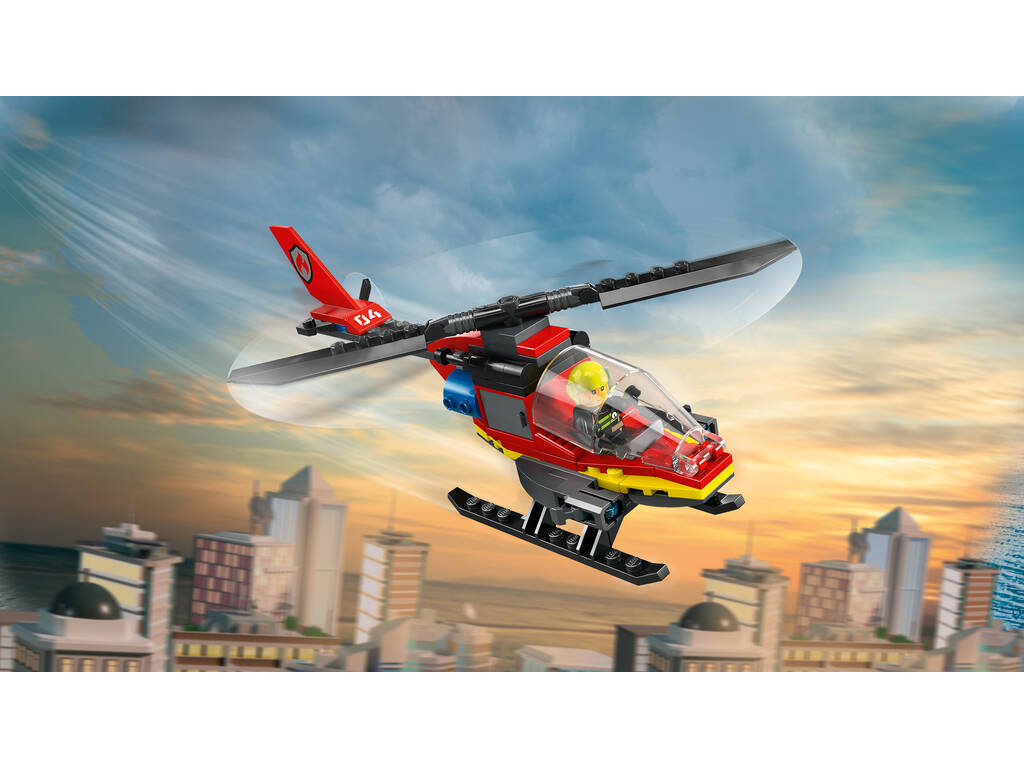 Lego City Helicóptero de Resgate de Bombeiros 60411