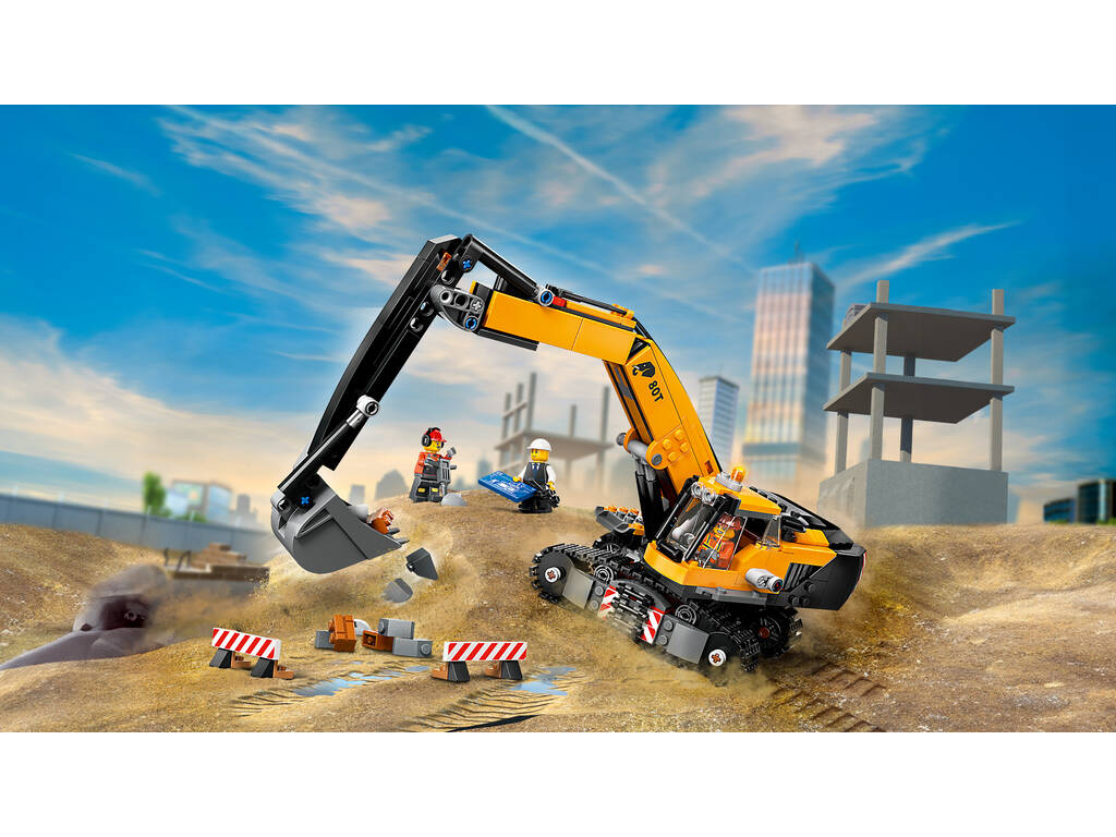 Lego City Excavadora de Obra Amarilla 60420