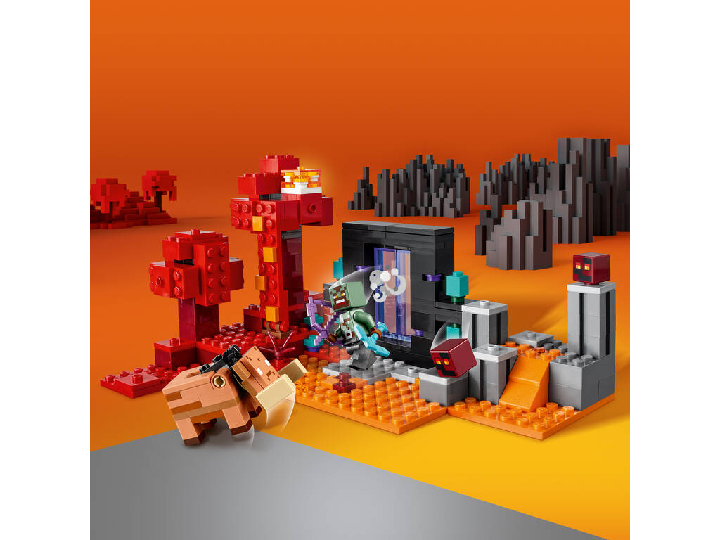 Lego Minecraft L'imboscata nel portale del Nether 21255