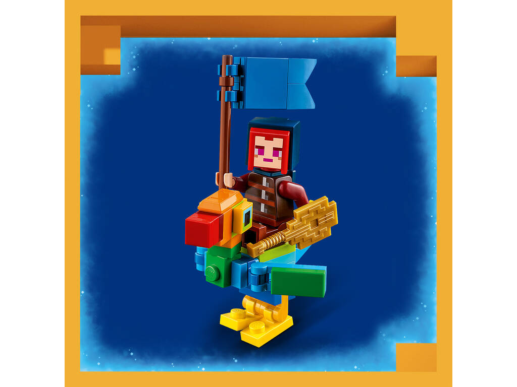 Lego Minecraft Legends O Duelo Contra o Devorador 21257
