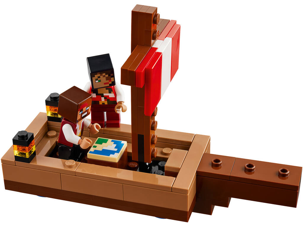 Lego Minecraft A Viagem no Barco Pirata de Lego 21259