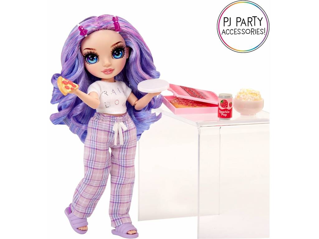 Poupée de la soirée pyjama du collège Rainbow Violet Willow MGA 503705