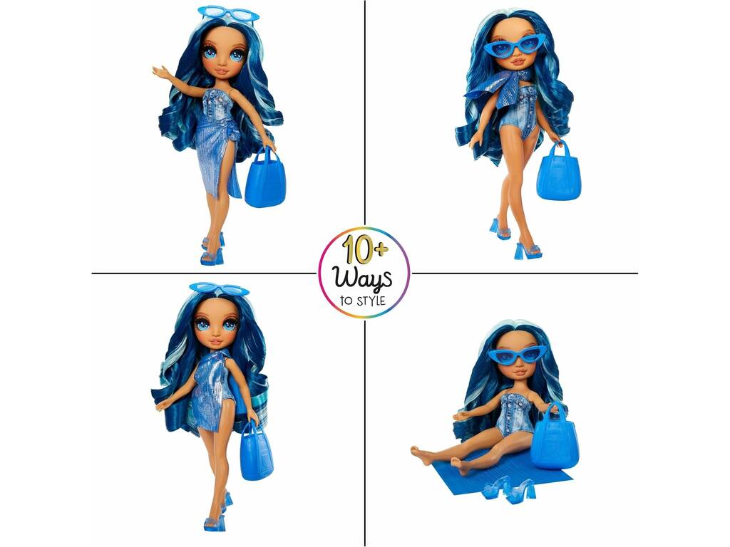 Poupée Rainbow High Fun in the Sun Skyler Blue