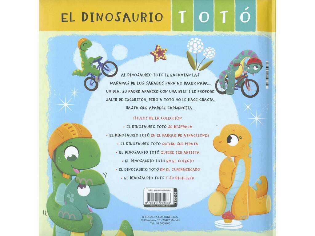 Il Dinosauro Totó e la sua bicicletta Susaeta S2133007