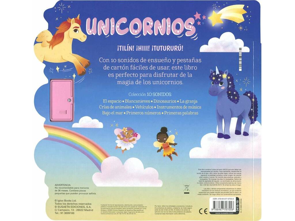 10 Sonidos Libro Unicornios Susaeta S3415010