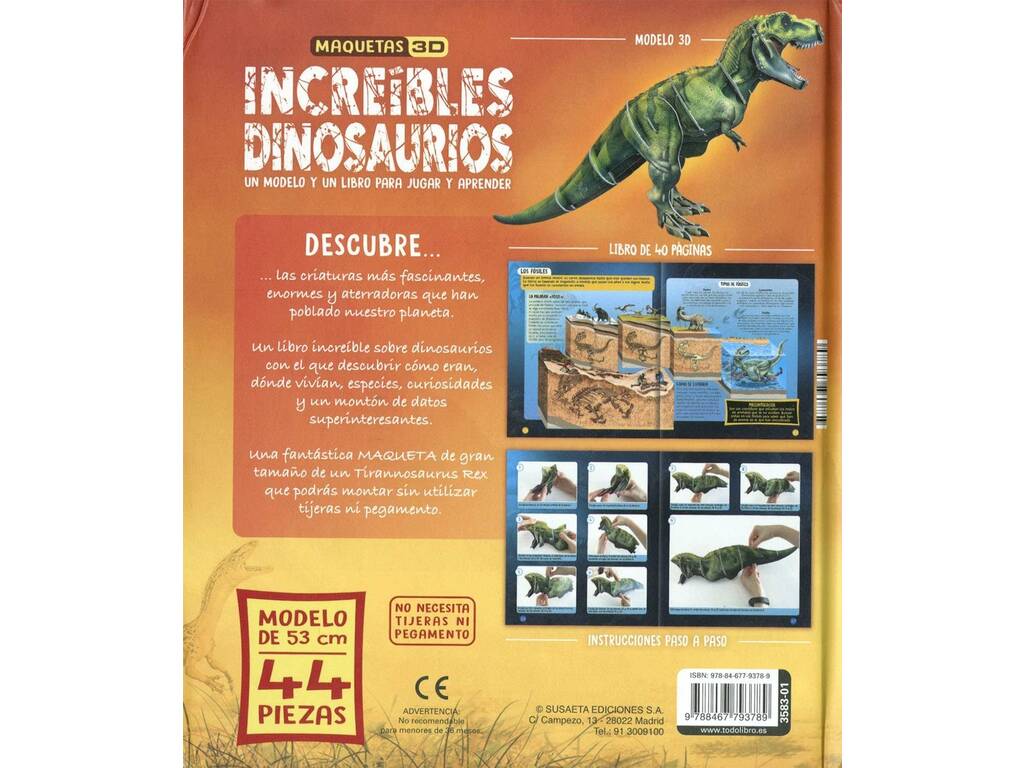 Maquetas 3D Increibles Dinosaurios S3583001