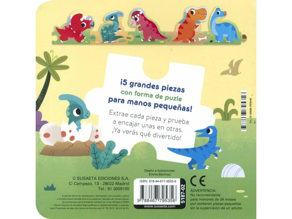 Mon premier livre de puzzles sur les dinosaures