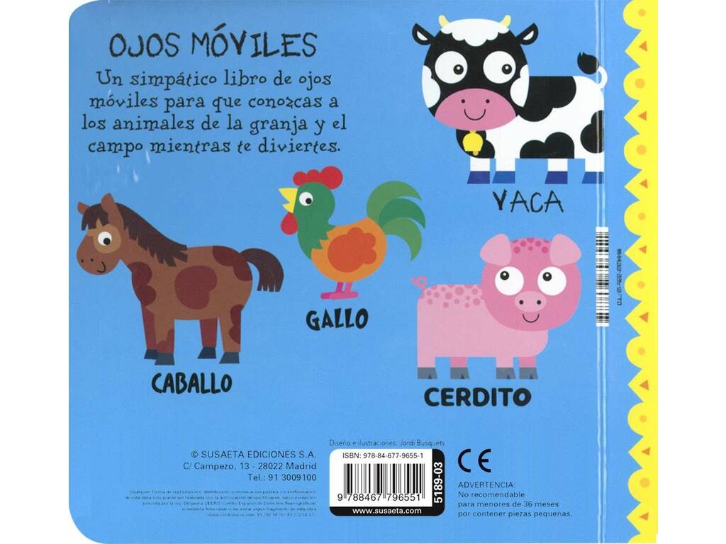 Livre Yeux mobiles Vache