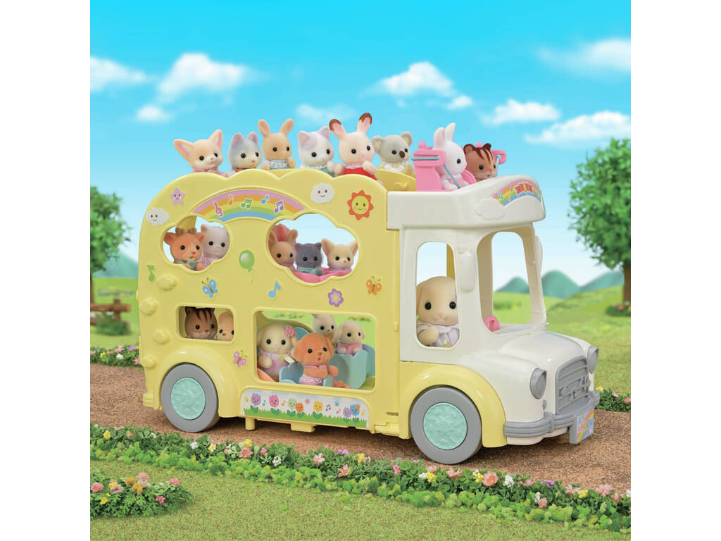 Sylvanian Families Epoch Daycare Rainbow Bus nach Imagine 5744
