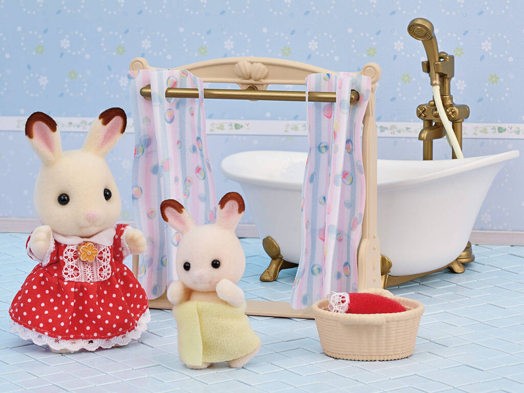 Sylvanian Families Set da bagno e doccia Epoch Para Imaginar 5739