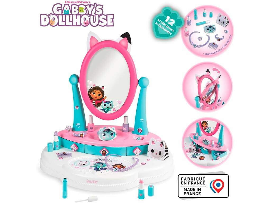 Gabby's Dollhouse Table Top Dressing Table Smoby 7600320253